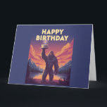 BigFoot Birthday Cryptozoology Art Konstig Funny Kort<br><div class="desc">BigFoot Birthday Cryptozoology Art Konstig för Best Friend Gift Girlkompis Boykompis Cryptozoolog</div>