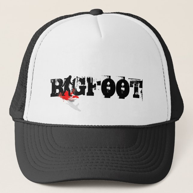 Bigfoot * black logotyp" truckerkeps (Framsida)