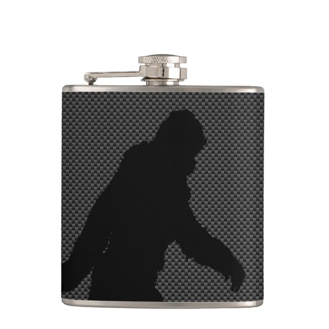 Bigfoot Black Silhouette Carbon Fiber Stil Fickplunta (Framsidan)