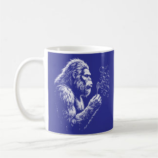 Bigfoot blåser tvål bubblor kaffemugg