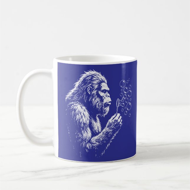 Bigfoot blåser tvål bubblor kaffemugg (Vänster)