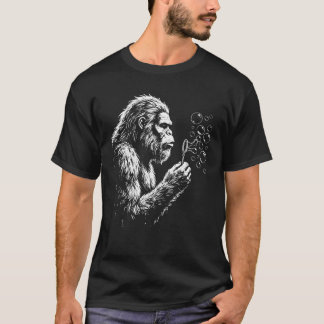 Bigfoot blåser tvål bubblor t shirt