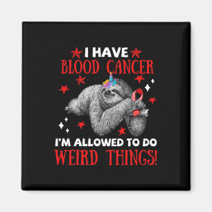 Bigfoot Blodcancer Medvetenhet Kläder Jag Tillåter Magnet