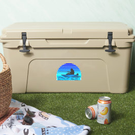 Bigfoot Boat Fishing Funny Sports Klistermärken