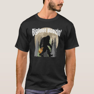 Bigfoot Boosing, Bigfoot Drinking Moonshine, Whis T Shirt