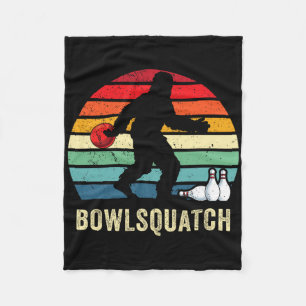 Bigfoot Bowlingspresent Sasquatch Gåvor Bowler Byl Fleecefilt