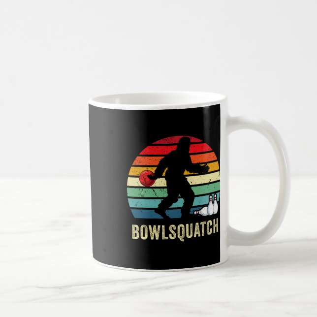 Bigfoot Bowlingspresent Sasquatchpresenter Bowler  Kaffemugg (Höger)