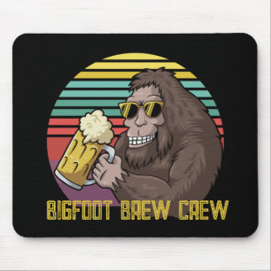 Bigfoot Brew Crew Mouse Pad Musmatta