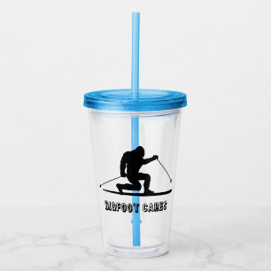 Bigfoot bryr sig om telemarksskidåkning take away mugg