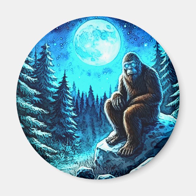 Bigfoot by night magnet (Framsidan)