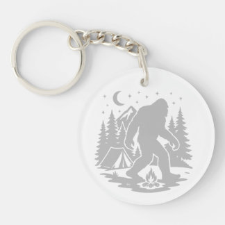 Bigfoot Camping Akrylnyckelring
