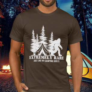 BigFoot Camping Skog Mycket Sällsynt Rolig Anpassa T Shirt