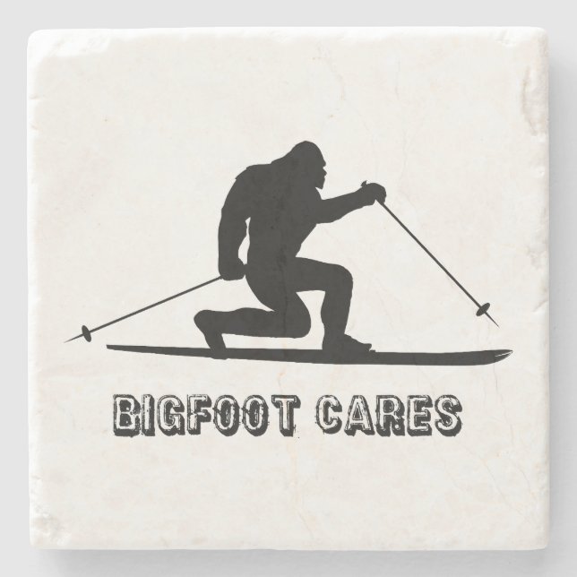 Bigfoot Cares Telemark Skiing Stenunderlägg (Framsidan)