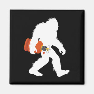 Bigfoot-Carriage Propan Tank Sasquatch Bbq Gas Bu Magnet