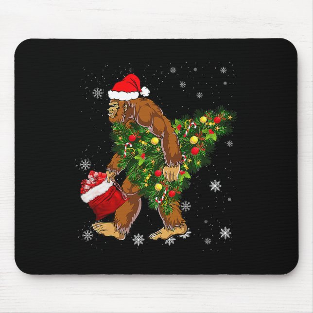 Bigfoot Carrier Julgran Sasquatch Believer Musmatta (Framsidan)