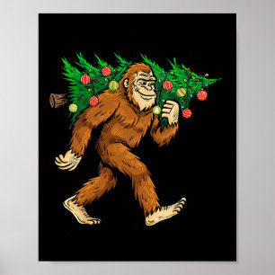 Bigfoot Carrier Julgran Sasquatch Believer Poster