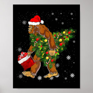 Bigfoot Carrier Julgran Sasquatch Believer Poster