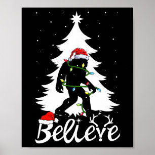 Bigfoot Carrier Julgran Sasquatch Believer Poster