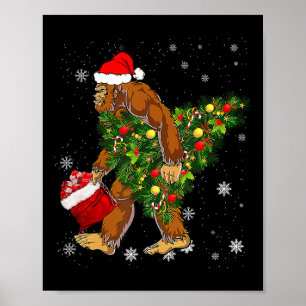 Bigfoot Carrier Julgran Sasquatch Believer Poster