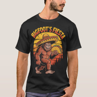 Bigfoot Carrying Taco Funny Cinco De Mayo Boys T Shirt