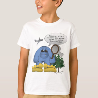 Bigfoot Catches Flygplan med Net T-shirt