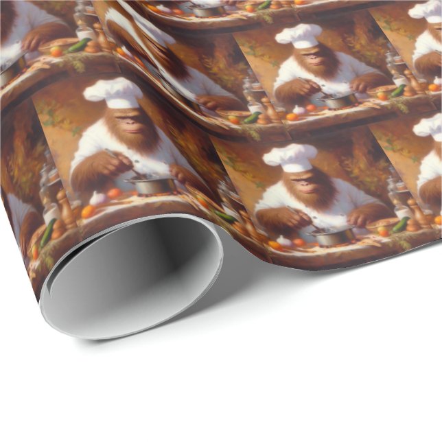 Bigfoot Chef Presentpapper (Rullad Hörn)