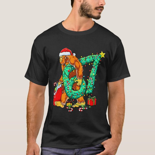 Bigfoot Christmas 67 Funny Meme Six Seven Xmas Boy T Shirt (Framsida)