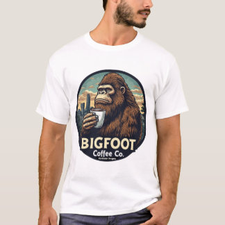 Bigfoot Coffee Co. Portland Oregon T Shirt