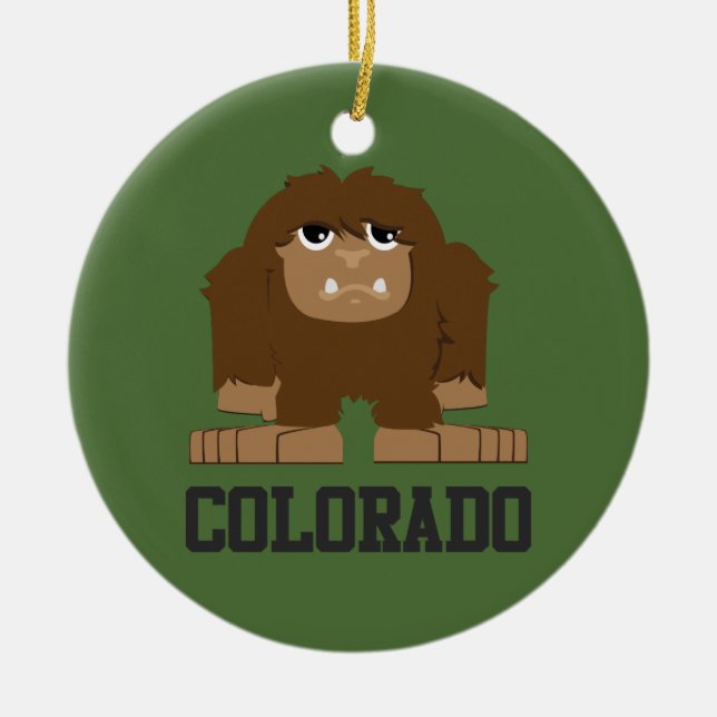 Bigfoot Colorado Julgransprydnad Keramik (Framsidan)