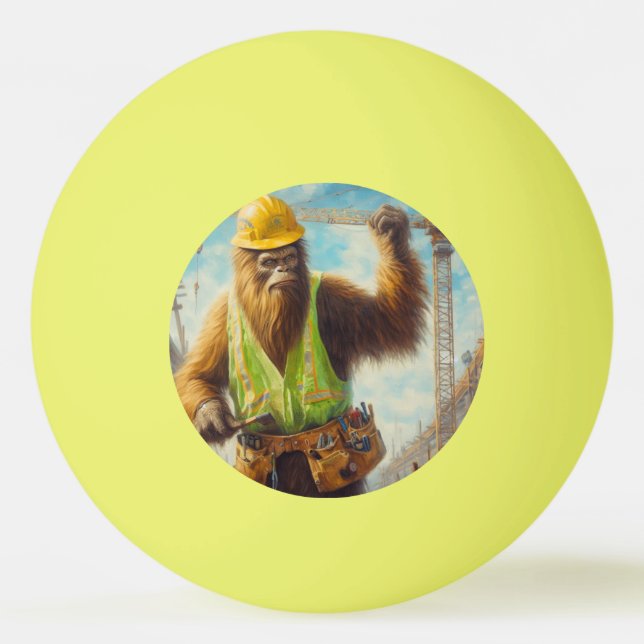 Bigfoot Construction Worker Pingisboll (Framsidan)