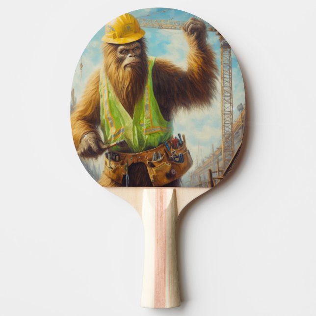 Bigfoot Construction Worker Pingisracket (Framsidan)