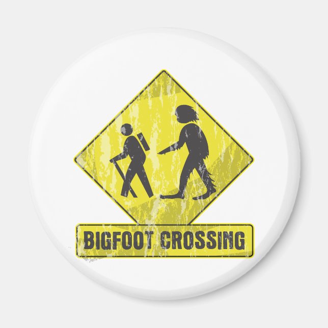Bigfoot Crossing Magnet (Framsidan)