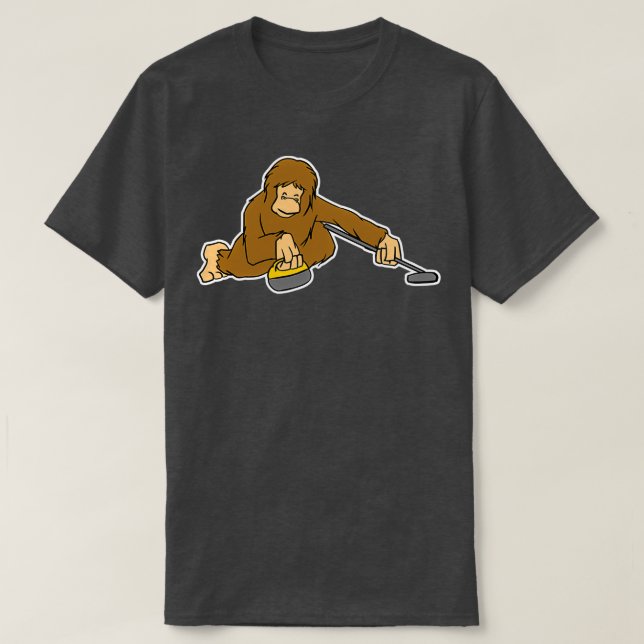 Bigfoot Curling T Shirt (Design framsida)