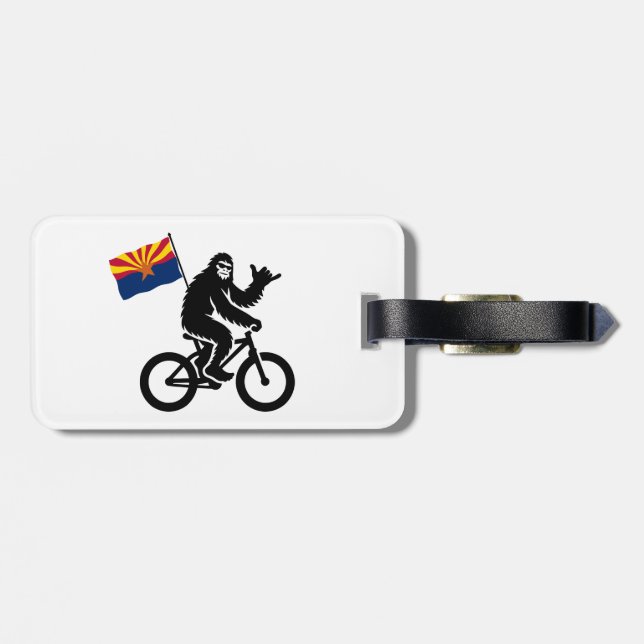 Bigfoot Cycling Arizona Flagga Bagagebricka (Baksida Vågrät)