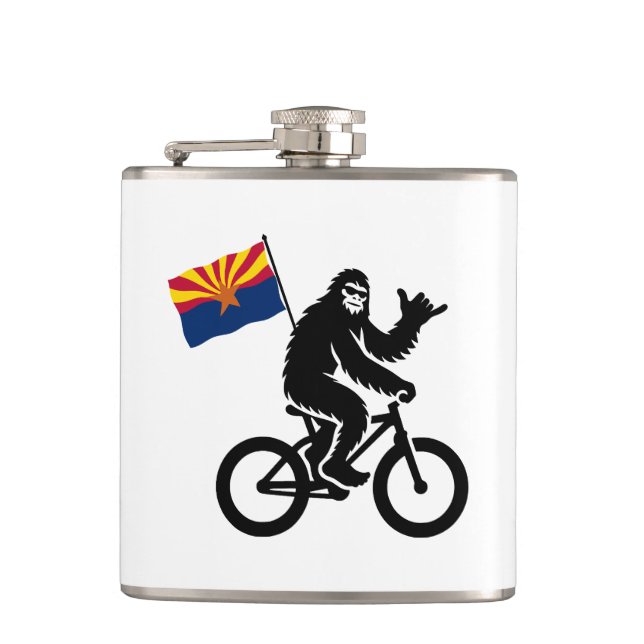 Bigfoot Cycling Arizona Flagga Fickplunta (Framsidan)