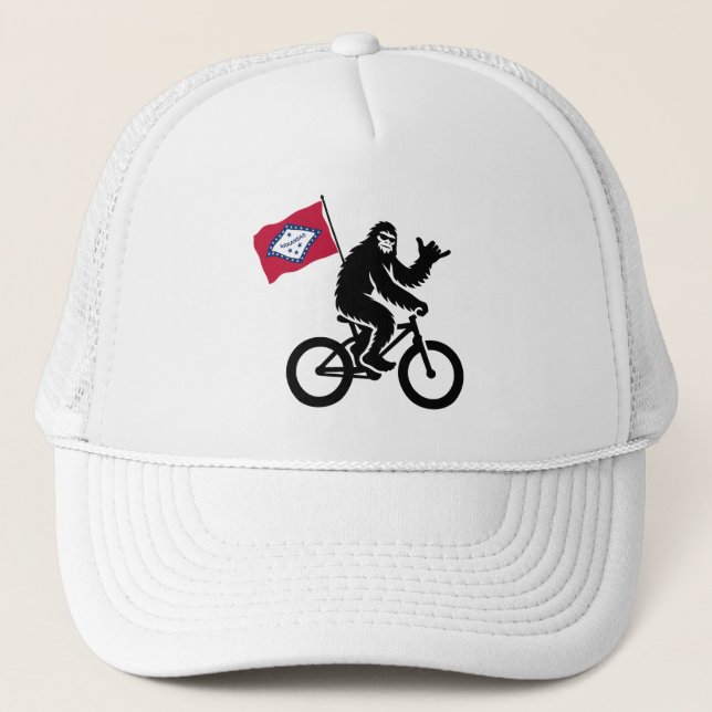 Bigfoot Cycling Arkansas Flagga Keps (Framsida)