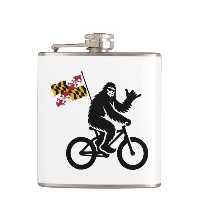Bigfoot Cycling Maryland Flagga Fickplunta (Framsidan)