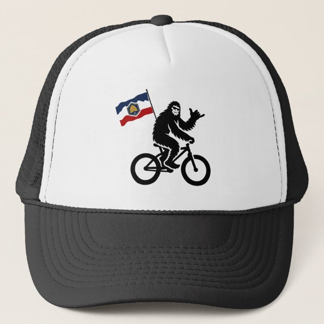 Bigfoot Cycling Utah Flagga Keps (Framsida)
