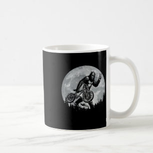 Bigfoot cyklar på vintage mountainbike stor kaffemugg