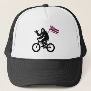 Bigfoot Cykling Hawaii Flagga Keps