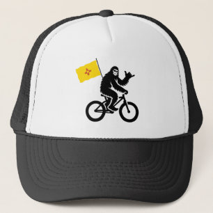 Bigfoot Cykling New Mexico Flagga Keps