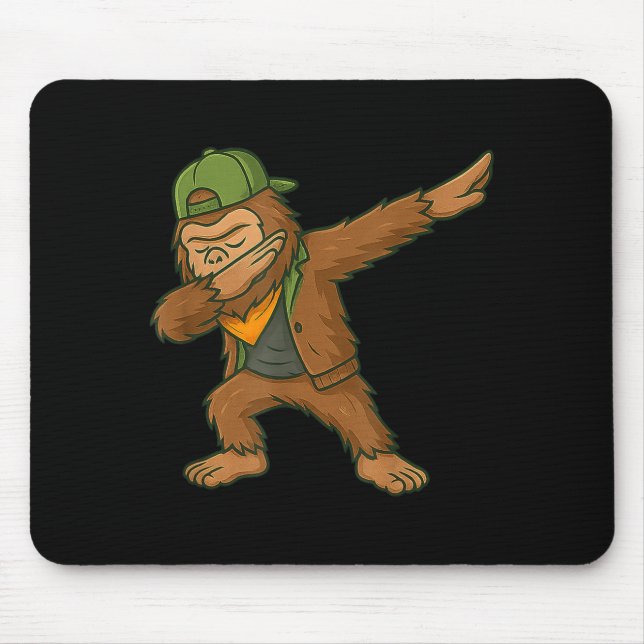 Bigfoot Dab Sasquatch Streetwear Funny Men Women K Musmatta (Framsidan)