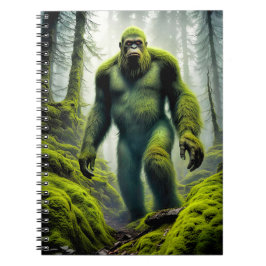 Bigfoot, den bärbara datorn Grönt Maskin-Spiral Anteckningsbok