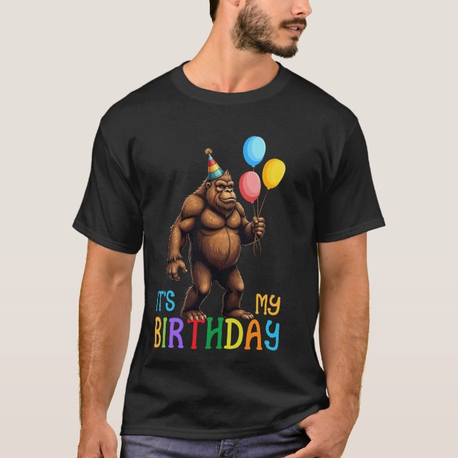 Bigfoot Det är Party-ballonger från Roligten på fö T Shirt (Framsida)