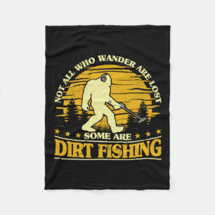 Bigfoot Dirt Fishing Metall som upptäcker den berö Fleecefilt