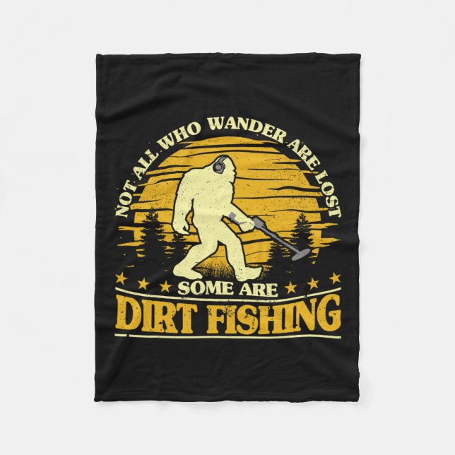 Bigfoot Dirt Fishing Metall som upptäcker den berö Fleecefilt (Framsidan)