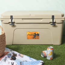 Bigfoot Dock Fishing Sunset Sjö