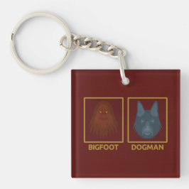 Bigfoot & Dogman-nyckelring