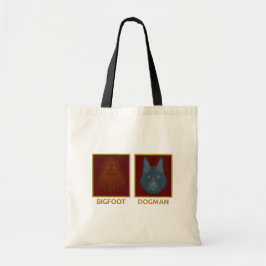 Bigfoot & Dogman Tote Bag Tygkasse