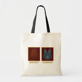Bigfoot & Dogman Tote Bag Tygkasse